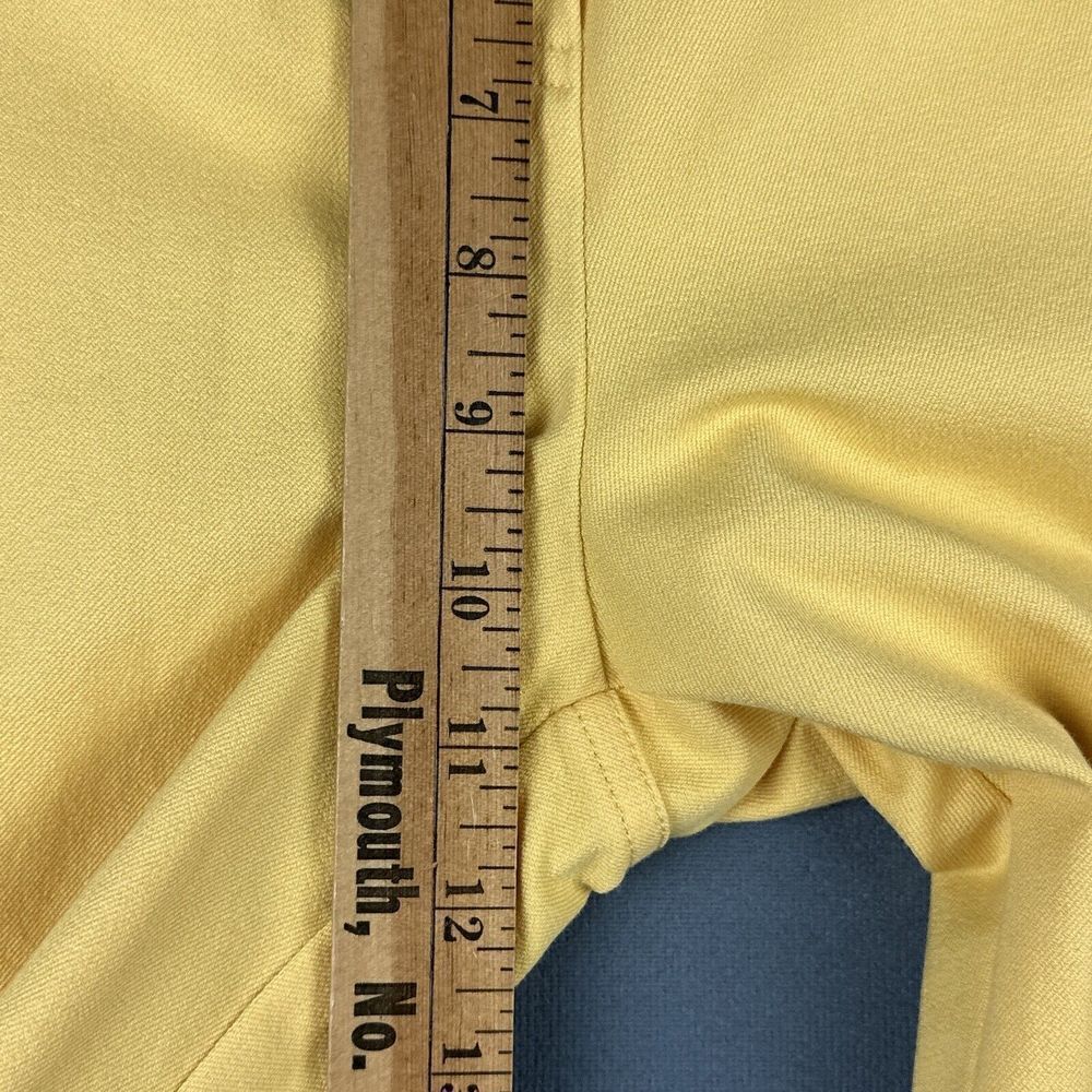 St John Sport Jeans Pants Womens 2 Yellow High Rise Flared Leg Stretch Boho* - Picture 12 of 16